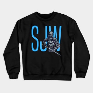 SJW Social Justice Warrior Badass Feminist Design Crewneck Sweatshirt